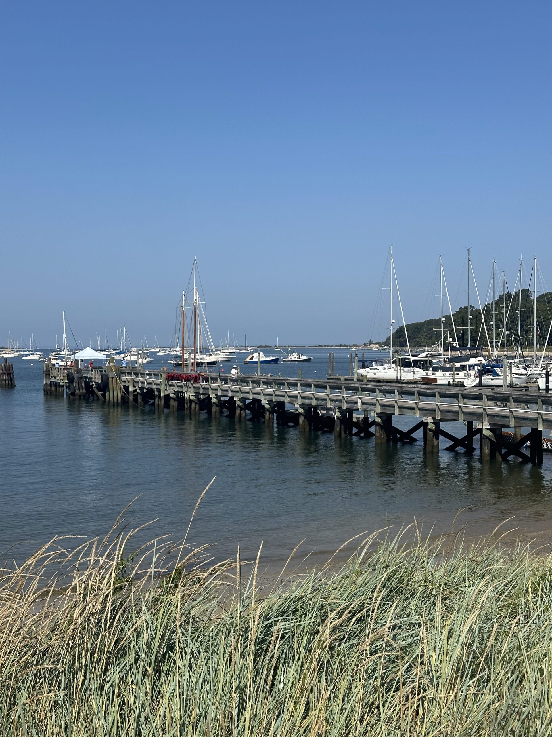 Dock in Port Jefferson on Long Island where homes and waterfront lifestyle influence how long it takes to sell a home